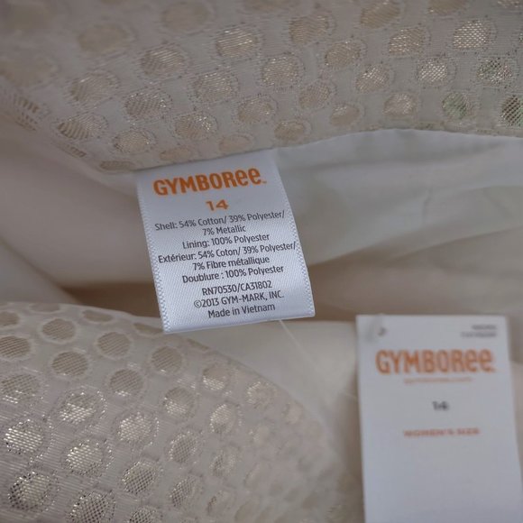 NWT Gymboree Womens Holiday Brocade Skirt Metallic detail Size 14 Brand New - Picture 6 of 9